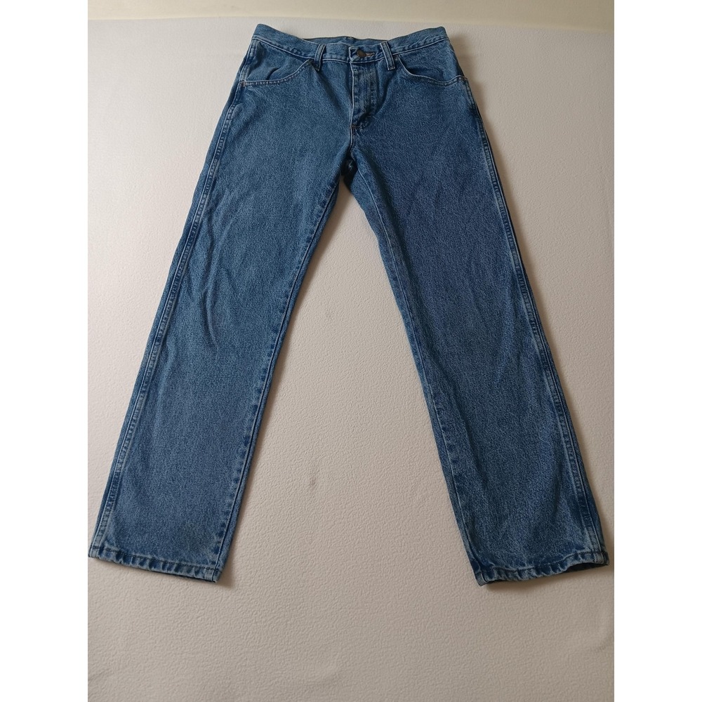 Rustler Jeans Mens 30x30 Blue Medium Wash Straight Regular Fit Denim Casual